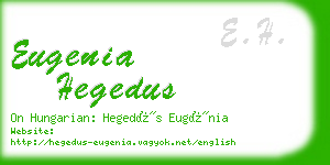 eugenia hegedus business card